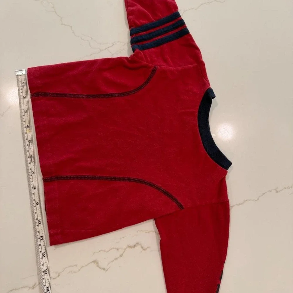 Y2K red baby fall long sleeve